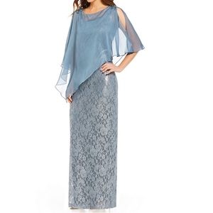 Ignite Evenings Sequin Lace Beaded Gown